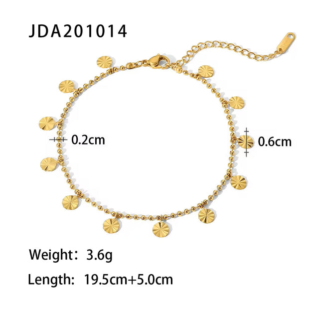 Chain Cross Double Layer Daity Anklet