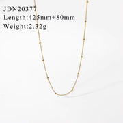 Simple Stainless Steel Basic Chain Necklace Stainless Steel Punk Snake Chain Cuban Chain Necklace