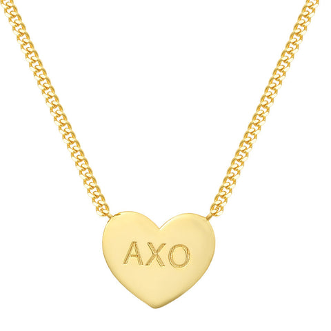 Sorority Custom/Personalized Heart Necklace