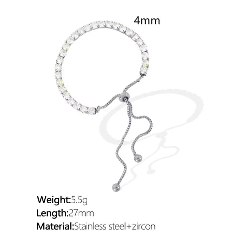 JEWELRY SL17 Wholesale Fashion Zirconia Bracelet Versatile Sweet Cool Style Hand Jewelry Niche Designs