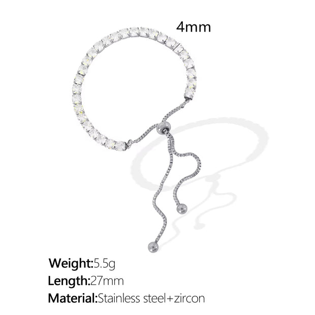 JEWELRY SL17 Wholesale Fashion Zirconia Bracelet Versatile Sweet Cool Style Hand Jewelry Niche Designs