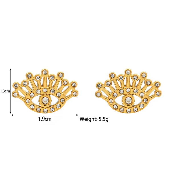 Trendy Earrings Gold Plated Jewelry Set Stainless Steel Fashion Jewelry Earrings Wholesale