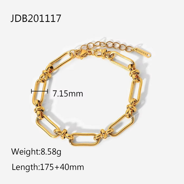 3Mm 6Mm 8Mm 12Mm Miami Cuban Chain Bracelet Punk Jewelry for Men Women 18K Gold Plated Stainless Chain Bracelet