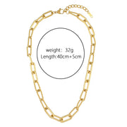 Wholesale Fashion Gold Plated Necklace Set Tarnish Free Jewelry Enamel Stainless Steel Pendant Necklace