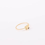 Waterproof 18K Gold Plated Stainless Steel Fine Butterfly Lines Rings for Women Ins Minimalist Handmade Jewelry