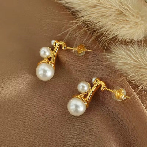 JEWELRY EH61 Factory Hot Sale 2024 Pearl Earrings Popping Unique Earrings Fashion