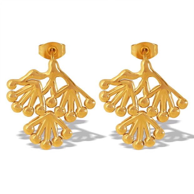 JEWELRY EH198 New Chinese Explosion of Small Pine Branches Pine Leaves Tree Branches Branch Earrings