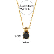 2024 Jewelry Trends Shining Zircon Pendant Necklace Colorful Christmas Jewelry Gift for Women