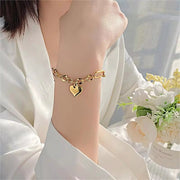 Fashion Jewelry Classic Women'S Stainless Steel Hearts Chain Hip Hop Bracelet for Men