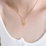 Plated 18K Gold Stainless Steel Ocean Summer Beach Style Jewelry Ocean Animal Seahorse Pendant Necklace