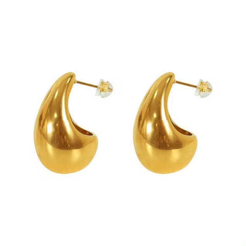 JEWELRY EH33-EH46 New Earrings for Women Water Drop Earrings Stainless Steel Plated 18K Gold