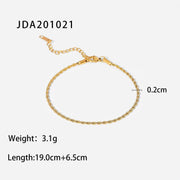 Chain Cross Double Layer Daity Anklet