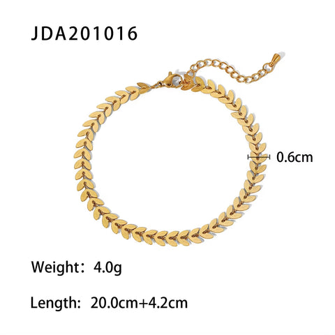 Chain Cross Double Layer Daity Anklet