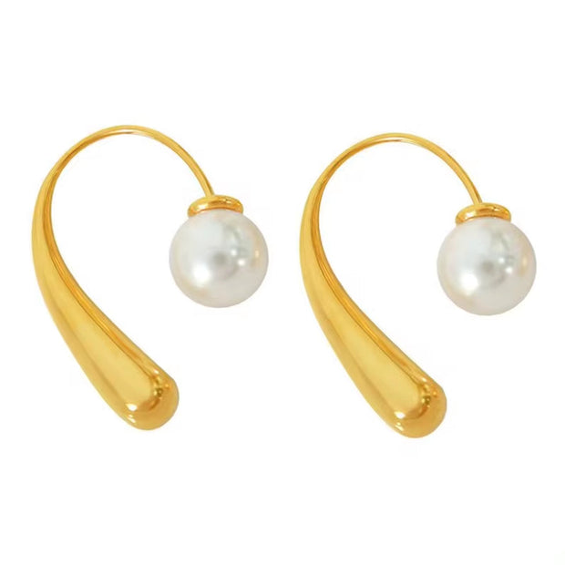 JEWELRY EH113 Factory Hot Sale Premium Sense of Unique Pearl Earrings Burst Tender Temperament Earrings