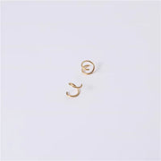 Handmade PVD 18K Gold Plated Spiral Gradient Linellae Earring Stainless Steel Wire Wrapped Jewelry