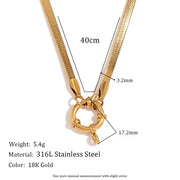 Fashion Jewelry Necklaces Gold Plated Chain Necklace for Man Women Stainless Steel Choker