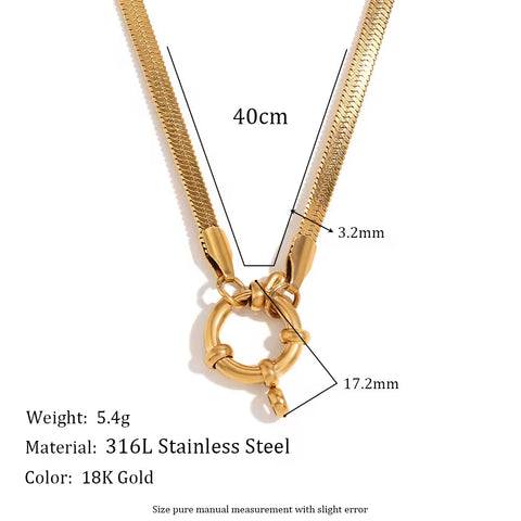 Fashion Jewelry Necklaces Gold Plated Chain Necklace for Man Women Stainless Steel Choker