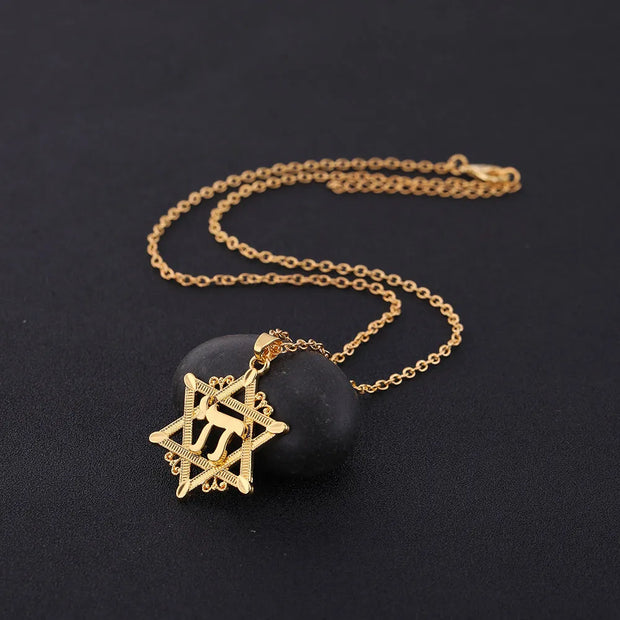 Israel Star of David Pendant Necklace