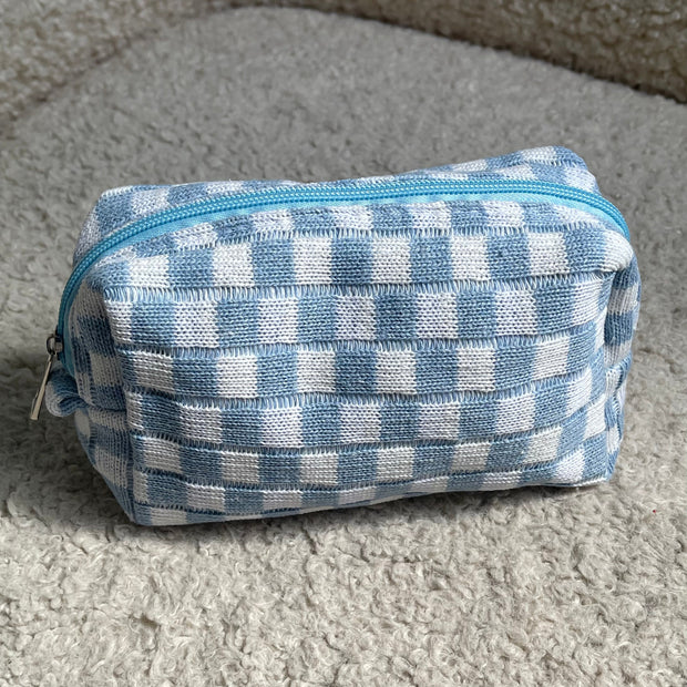 Checkered Toiletry Bag