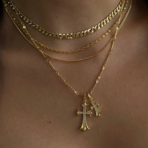 Double Cross Me Necklace