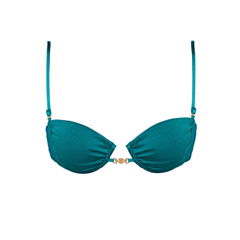 HARPER Blue Fondale - Balconette Bikini Top