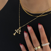 Double Cross Me Necklace