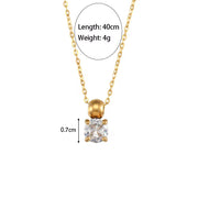 2024 Jewelry Trends Shining Zircon Pendant Necklace Colorful Christmas Jewelry Gift for Women