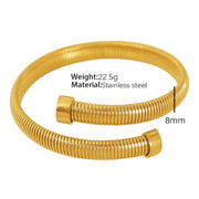 JEWELRY SZ43-4 Hot Selling Stacking Fashion Opening Adjustable Bracelet Stretchy Snake Bone Chain Bangle