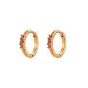 Dainty AAA Zircon Huggies Hoop Earring 18K Gold Plated Hoop Earring Stainless Steel Earring for Women