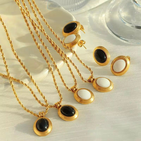 JEWELRY XL75-EH181 French Fashion Necklace Earrings Jewellery Set Wholesale