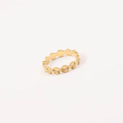 Wholesale 18K Gold Plated Flower Burst Non Tarnish Stainless Steel Dainty Rings for Women