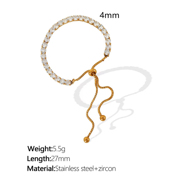 JEWELRY SL17 Wholesale Fashion Zirconia Bracelet Versatile Sweet Cool Style Hand Jewelry Niche Designs