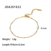 Chain Cross Double Layer Daity Anklet