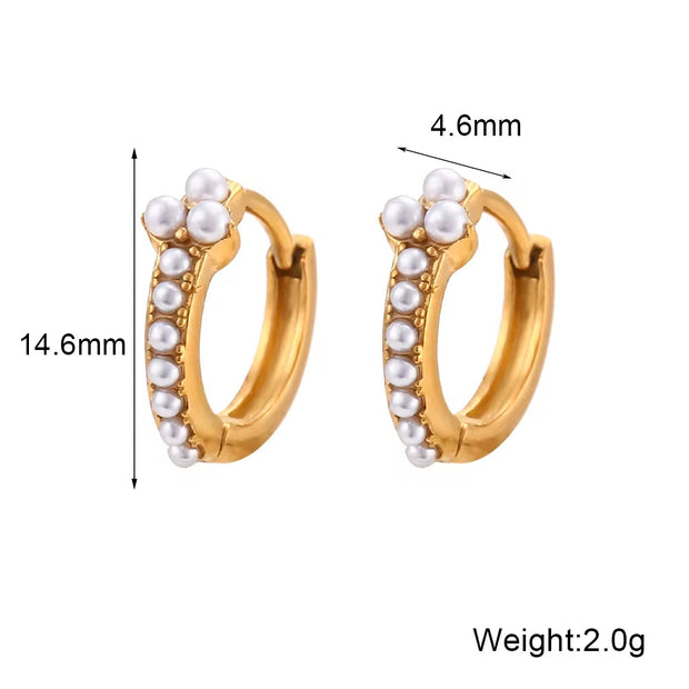 Trendy Earrings Gold Plated Jewelry Set Stainless Steel Fashion Jewelry Earrings Wholesale