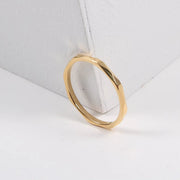 New Minimalist Fine Spire Gold Plated Tungsten Facet Rings for Women