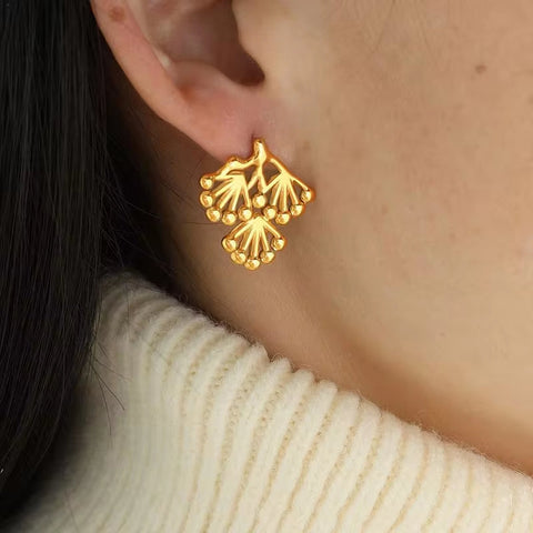 JEWELRY EH198 New Chinese Explosion of Small Pine Branches Pine Leaves Tree Branches Branch Earrings