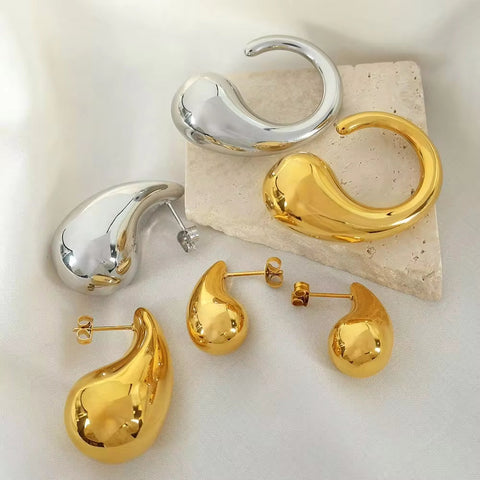 JEWELRY XL82-3-EH232-JZ21 Factory Hot Sale Big Drops Earrings Necklace Ring Set Exaggerated