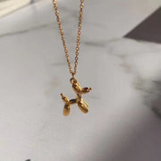 Fashion Jewelry Trendy 18K Gold Plated Stainless Steel Dog Chains Necklace for Women Mom Gifts