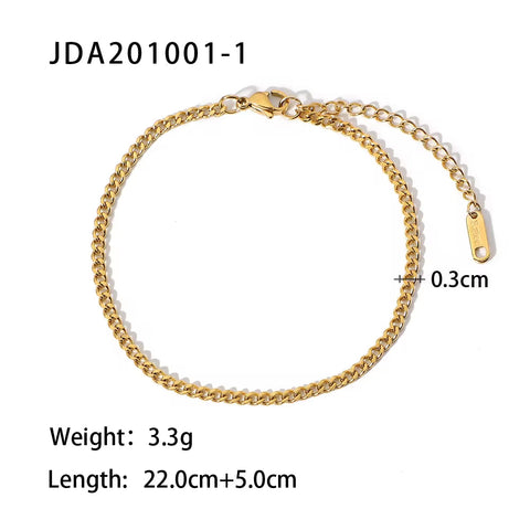 Chain Cross Double Layer Daity Anklet