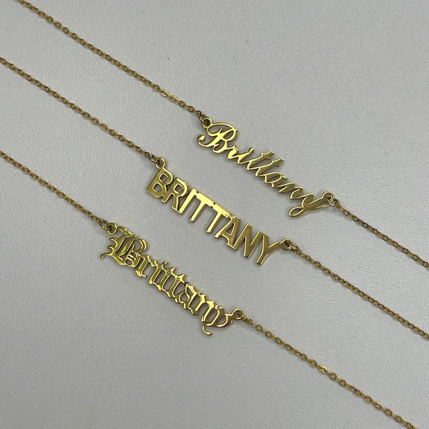 Custom/Personalized Nameplate Necklace