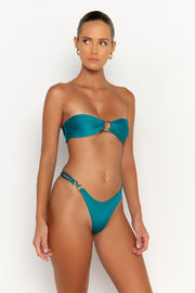 CECE Blue Fondale - Bandeau Bikini Top